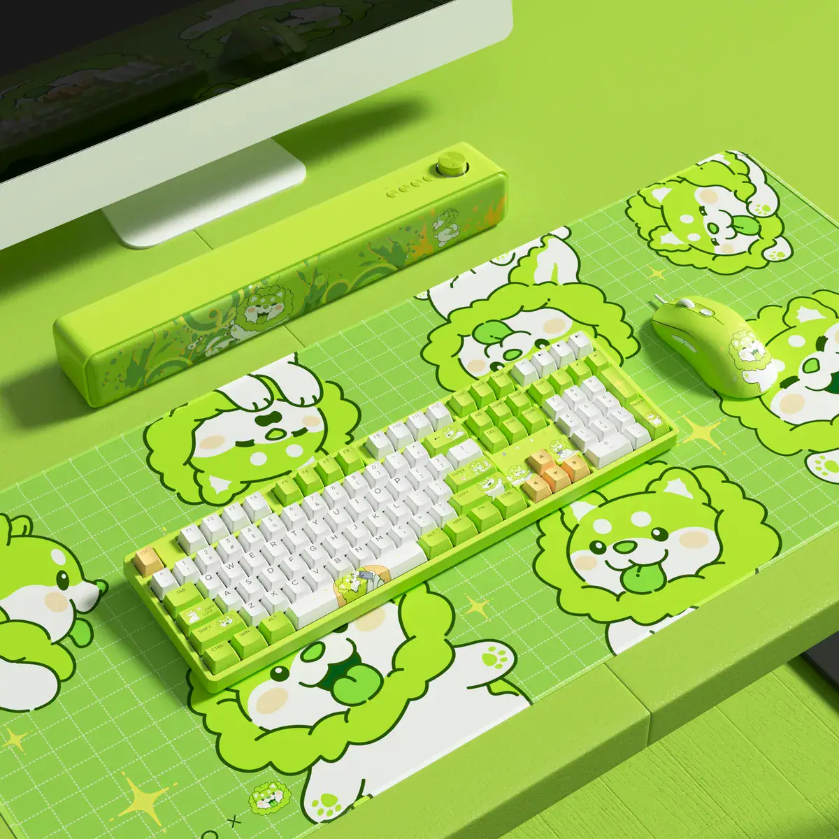 Lót chuột AKKO Cabbage Dog Mousepad – hình 2