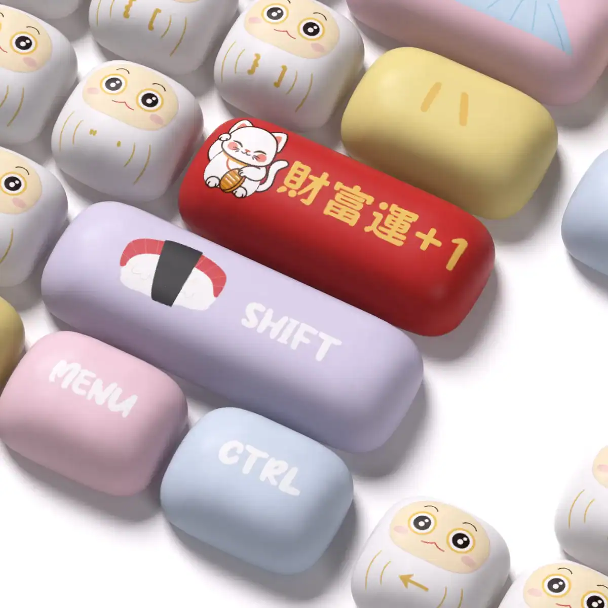 Bộ keycap AKKO Good Luck Charm (MOG profile / PBT 5 mặt Dye-sub) - Ảnh 4