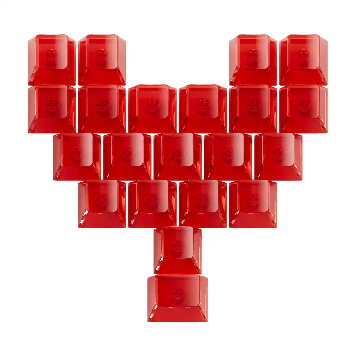 Bộ keycap Veekos Love Keycaps (Tím / Đỏ – Cherry profile) - Ảnh 5