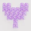 Bộ keycap Veekos Love Keycaps (Tím / Đỏ – Cherry profile)