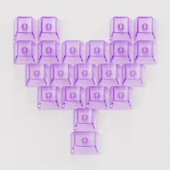 Bộ keycap Veekos Love Keycaps (Tím / Đỏ – Cherry profile)