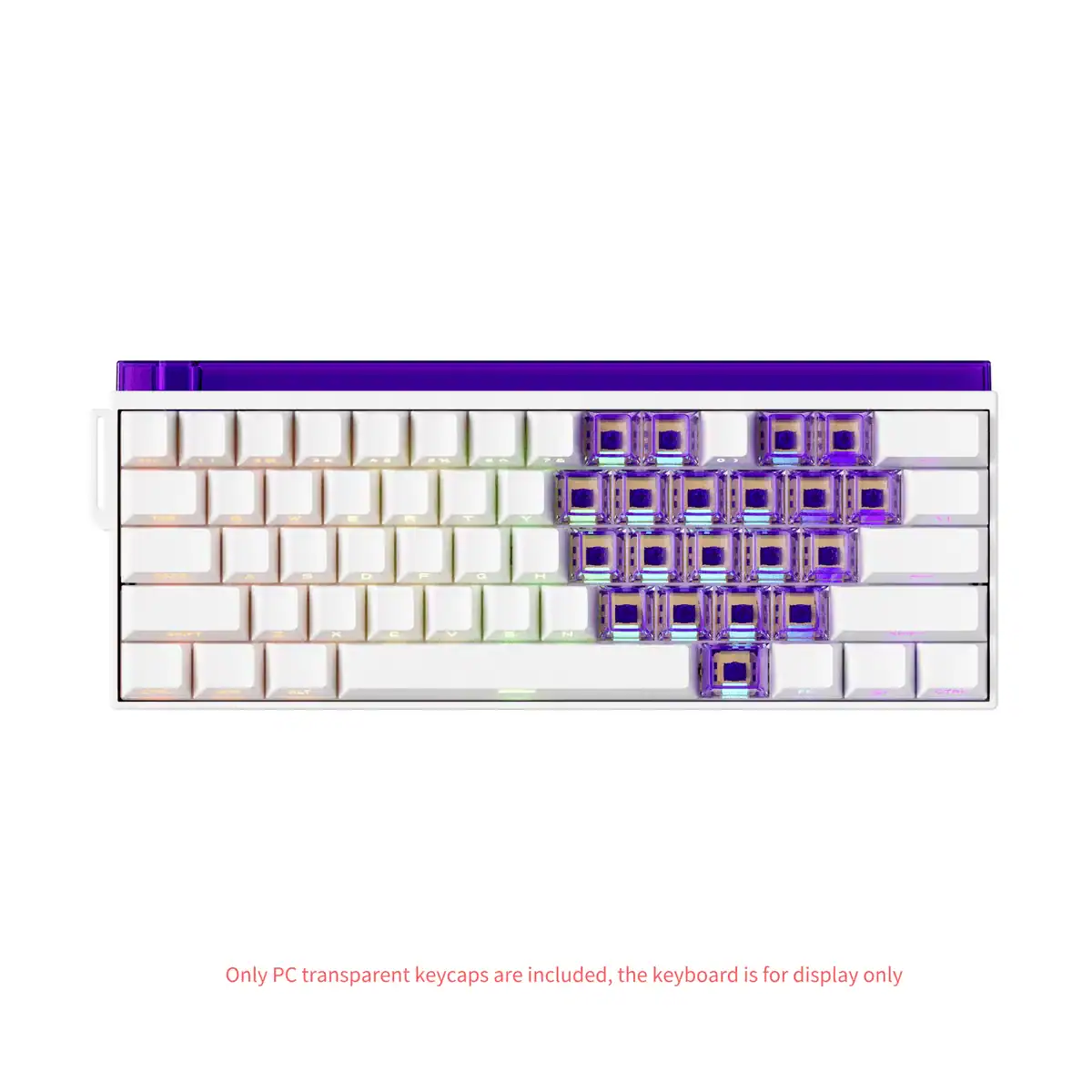 Bộ keycap Veekos Love Keycaps (Tím / Đỏ – Cherry profile) - Ảnh 3