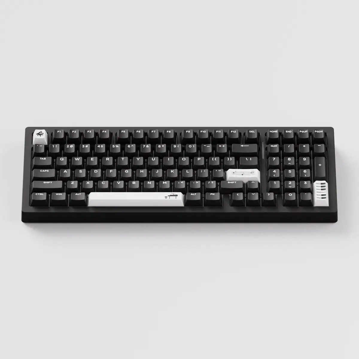 Bàn phím cơ MonsGeek M2 V5 VIA Black Piano Themed (Vỏ nhôm CNC / 3 Mode / Stellar Rose switch) - Ảnh 5