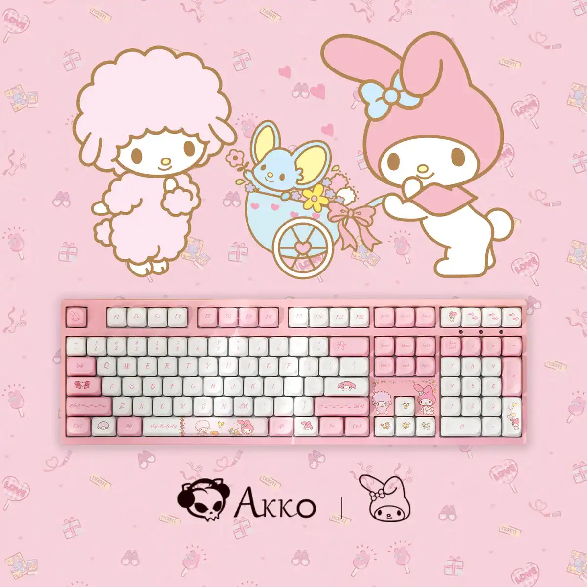 Bàn phím cơ không dây AKKO 3108RF V3 My Melody – hình 2
