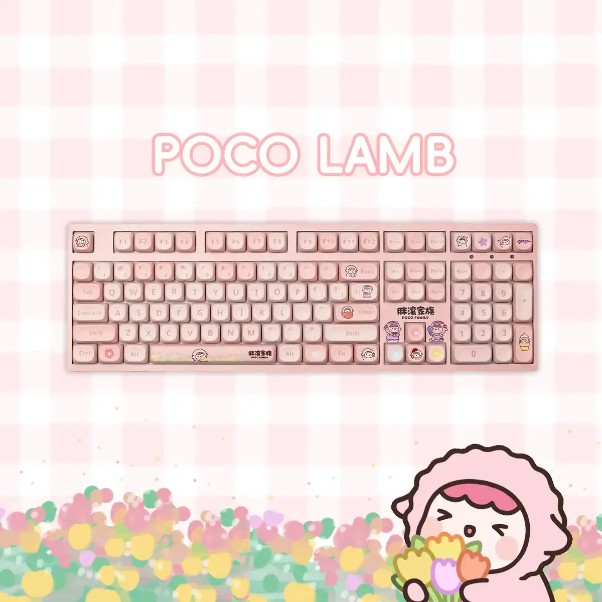 Bàn phím cơ không dây AKKO 3108RF V3 POCO (Duck / Piggy / Lamb) - Ảnh 10