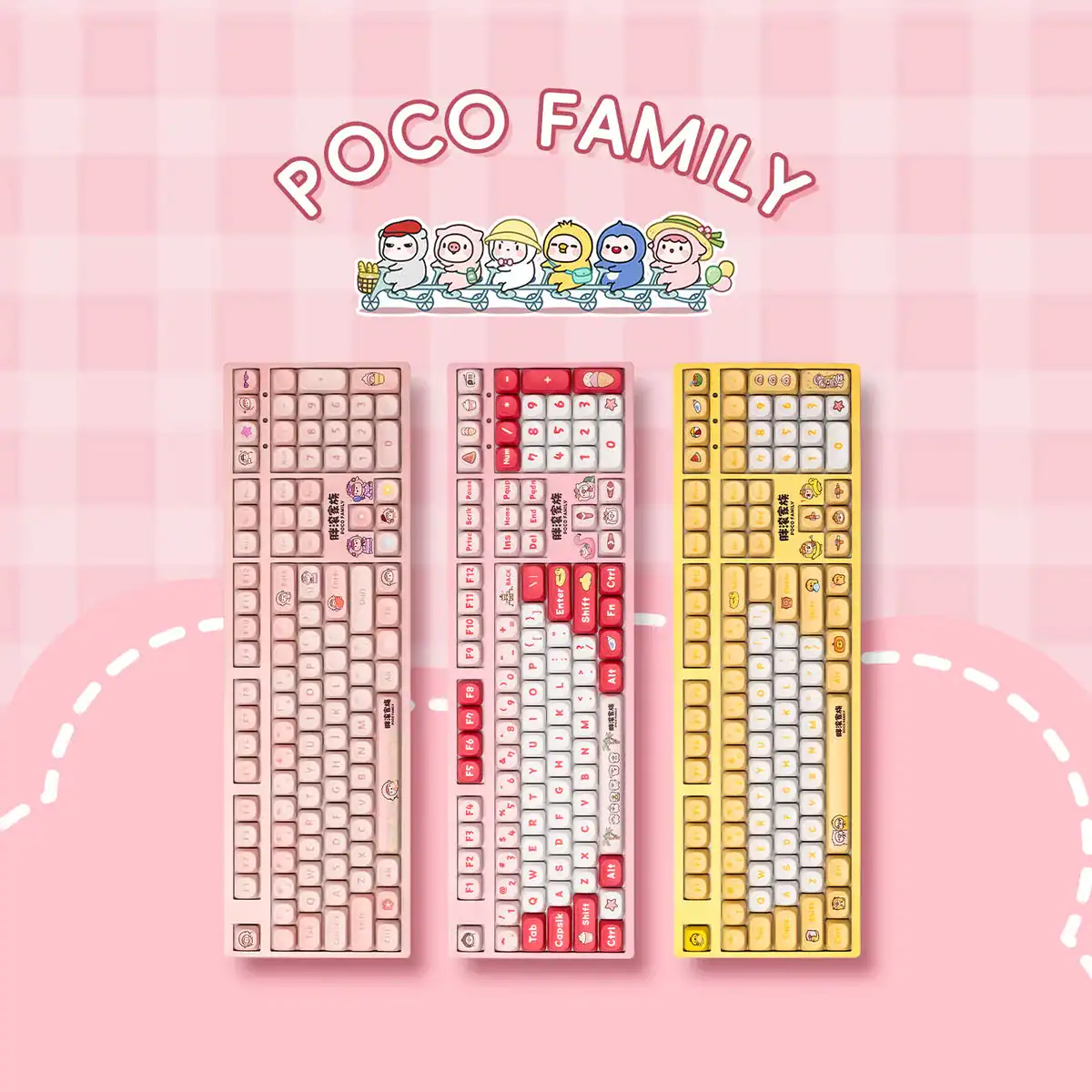 Bàn phím cơ không dây AKKO 3108RF V3 POCO (Duck / Piggy / Lamb) - Ảnh 7