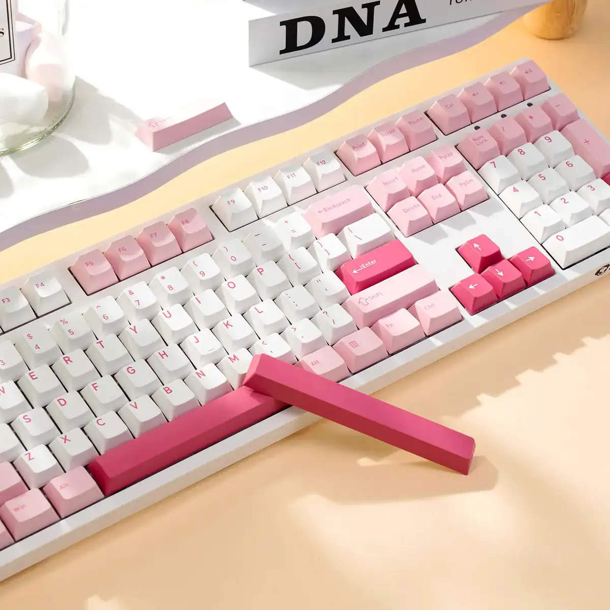 Bàn phím cơ không dây AKKO 3108RF V3 (Fullsize / 2.4GHz / Frost Pink switch) - Ảnh 11