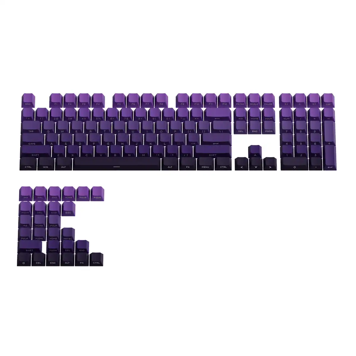 Bộ keycap Veekos Gradient (PBT Double-shot / Cherry profile) - Ảnh 9