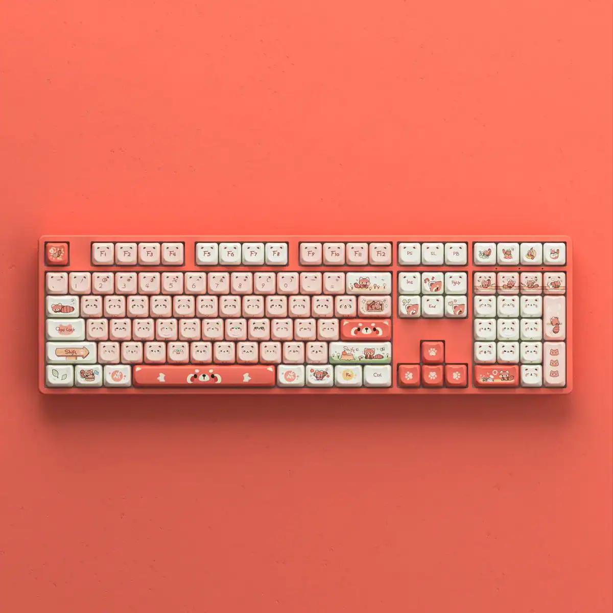 Bộ keycap AKKO Raccoon MAO 142 phím – hình 2