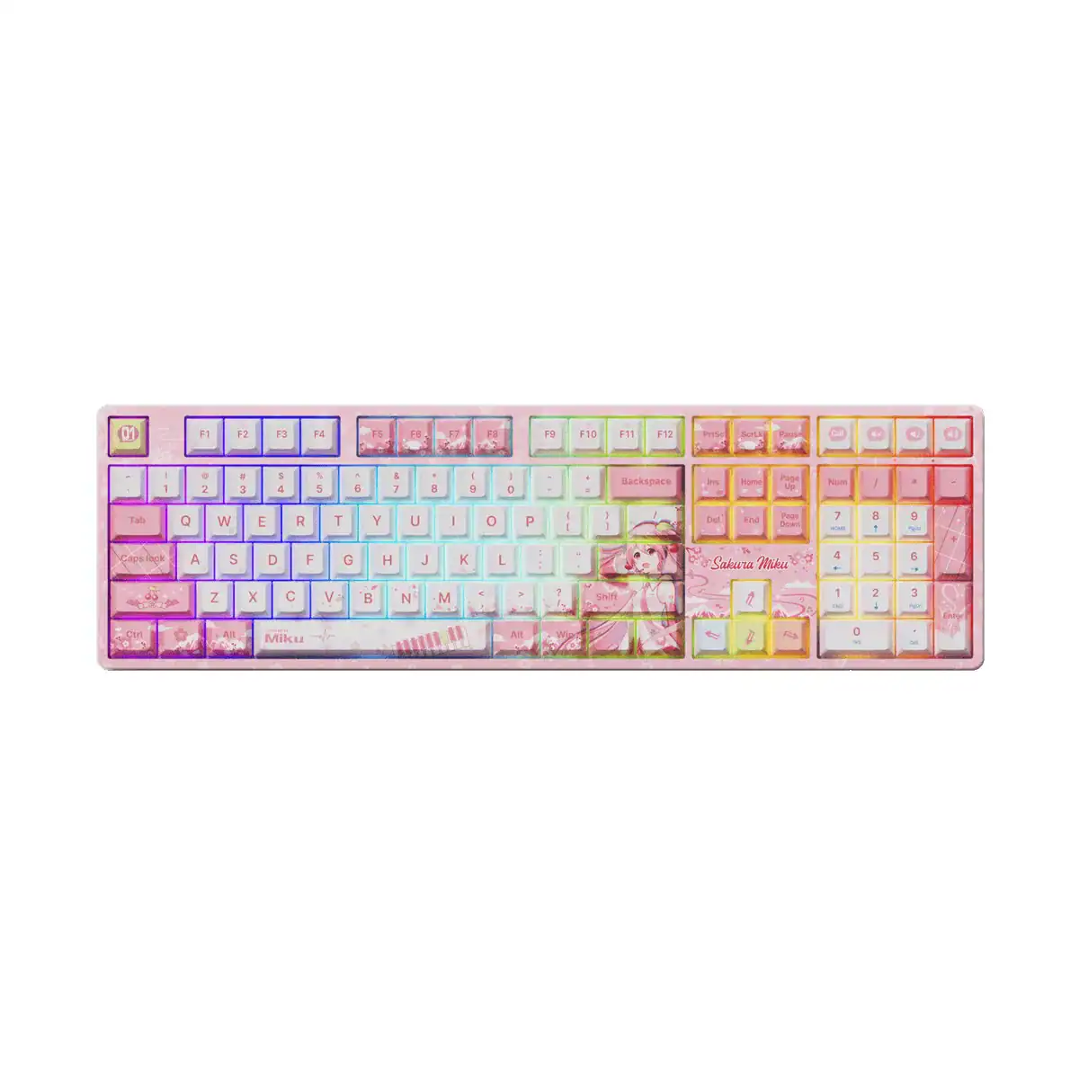 Bàn phím cơ AKKO 5108 Plus Sakura Miku