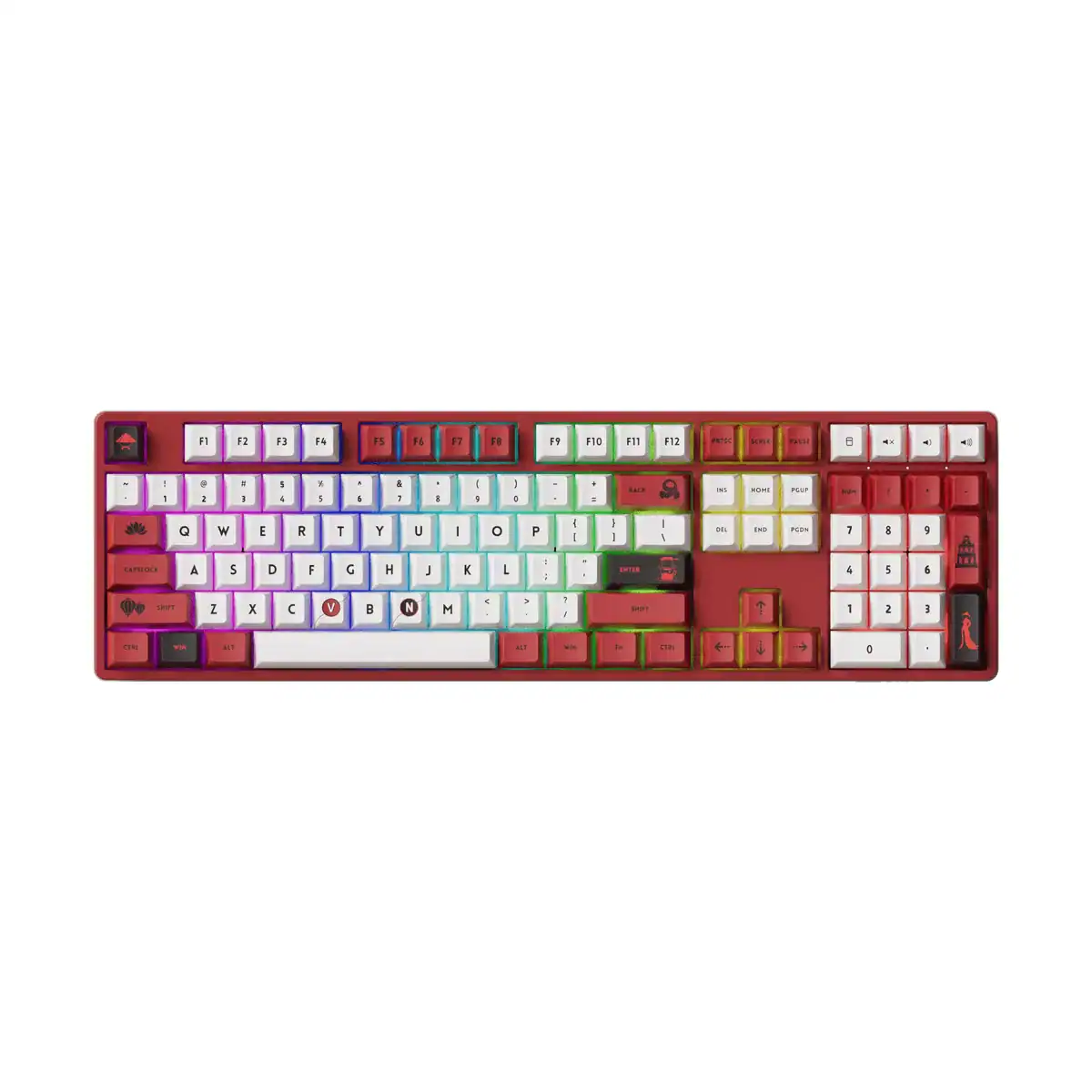 Bàn phím cơ AKKO 5108B Plus World Tour Việt Nam – Red