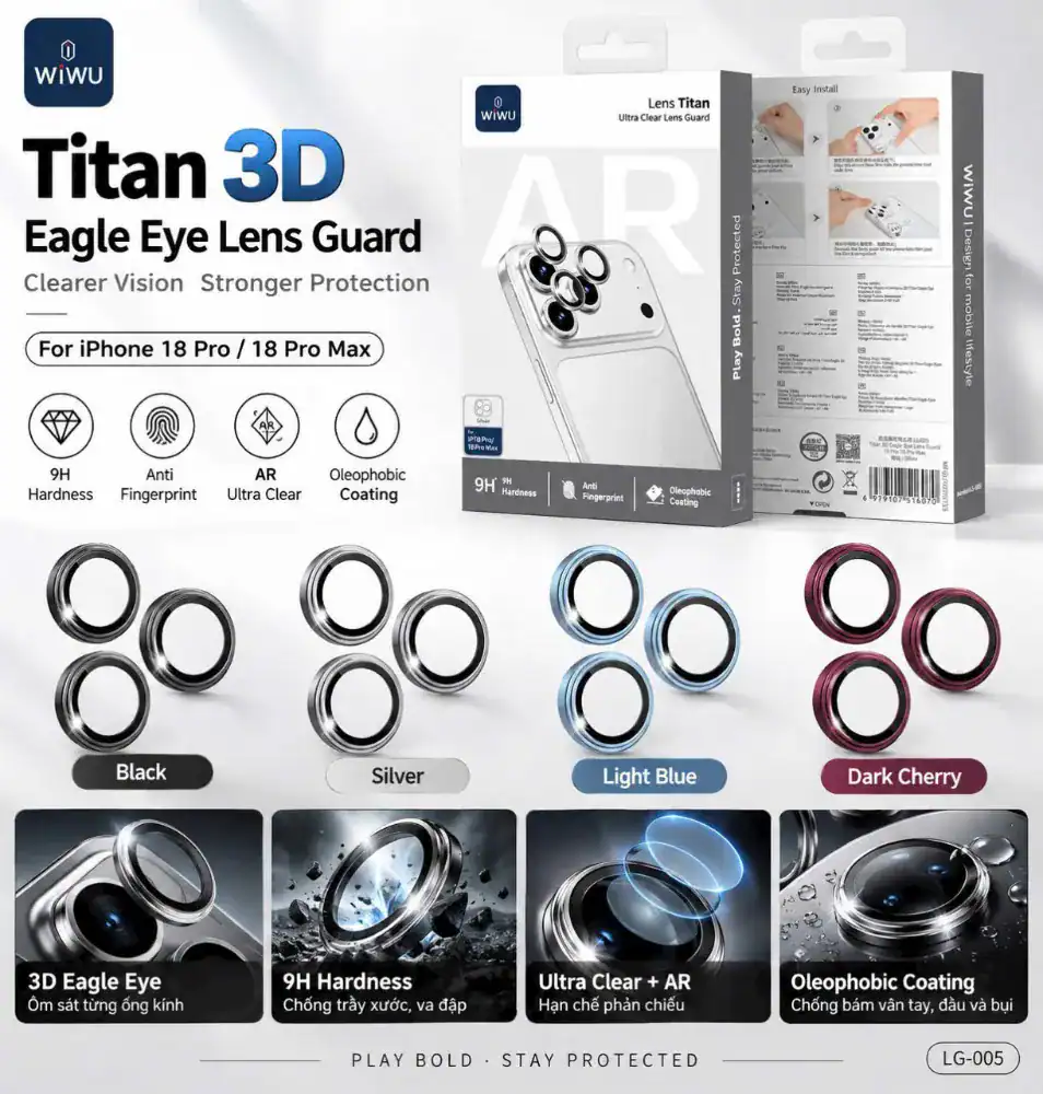 Bảo vệ camera WiWU Titan 3D LG-005 - ảnh 2
