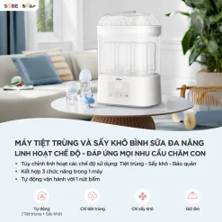 Máy tiệt trùng bình sữa Bear ST-5H05E26 – sấy khô, bảo quản 48 giờ