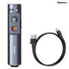 Bút Trình Chiếu Baseus Orange Dot Wireless Presenter – Laser xanh, Xám