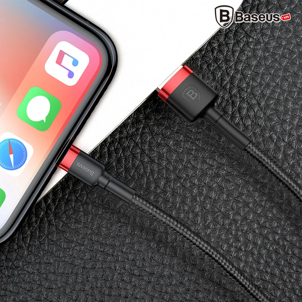 Cáp Sạc Baseus Cafule USB to Lightning 2.4A – ảnh 8