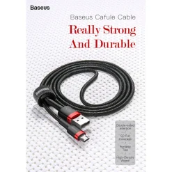 Cáp Sạc Baseus Cafule USB to Micro USB 2.4A – ảnh 10