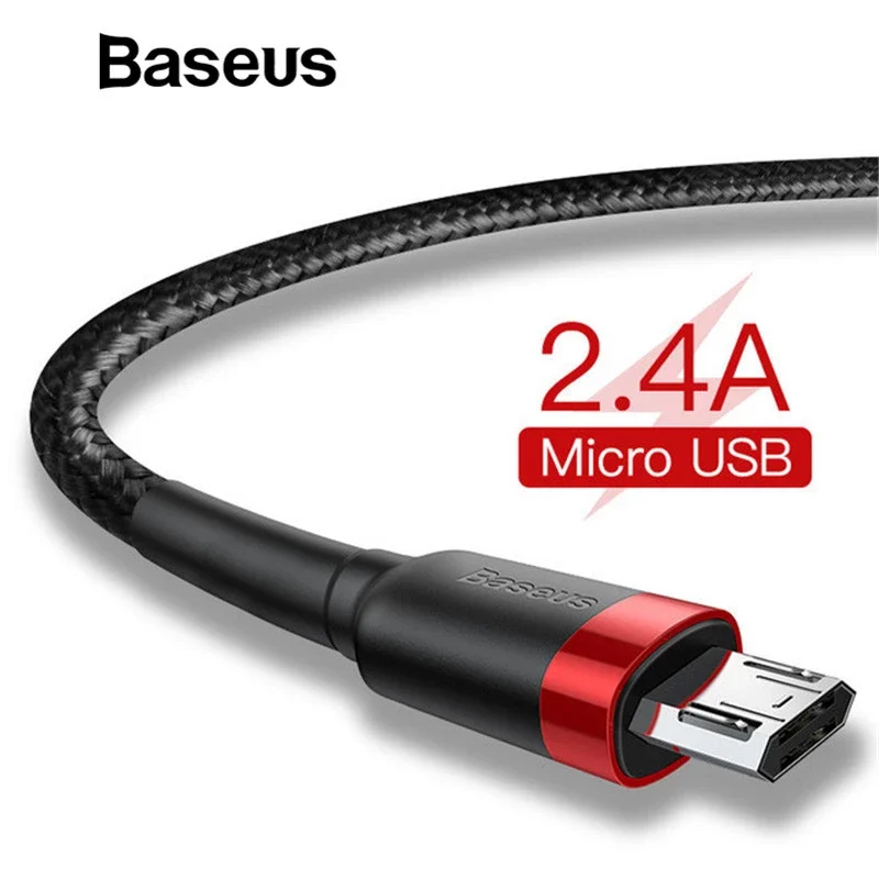 Cáp Sạc Baseus Cafule USB to Micro USB 2.4A – ảnh 3