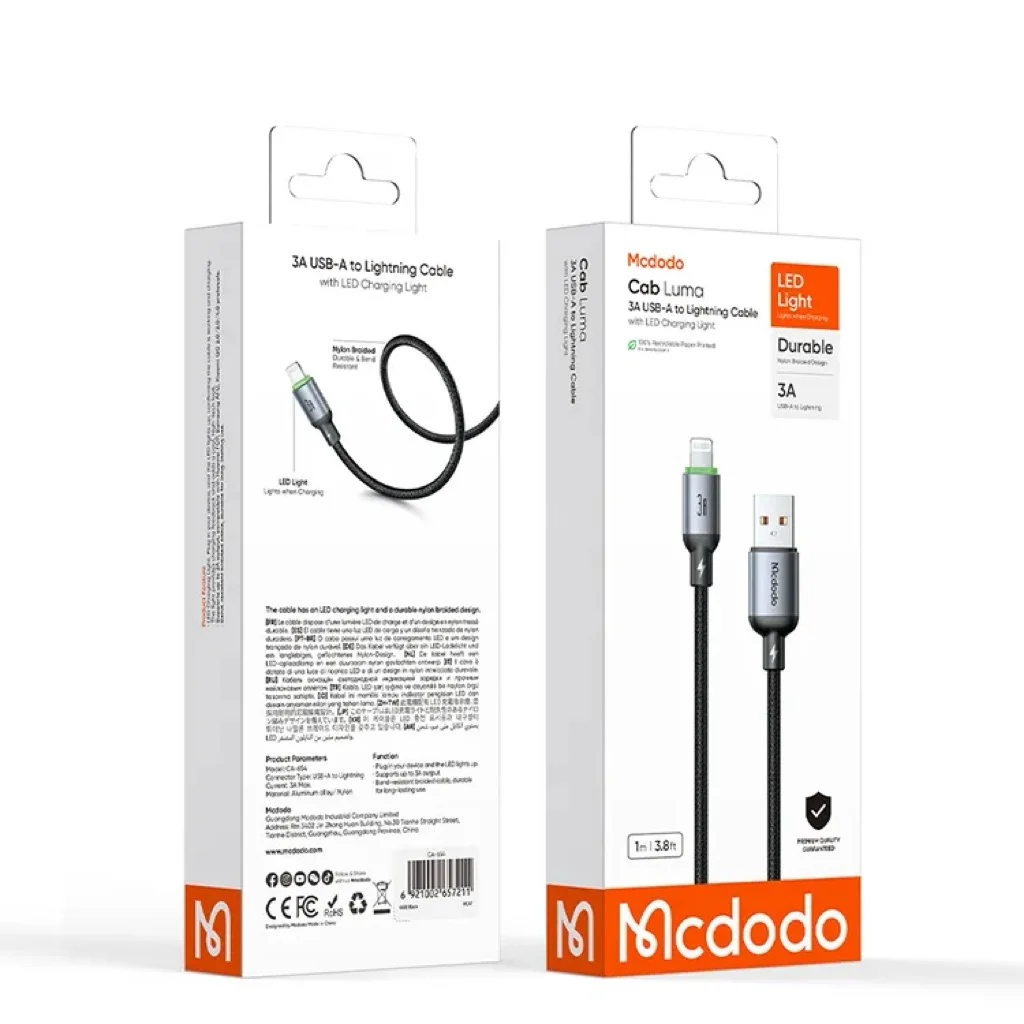 Cáp Sạc Nhanh C to Lightning MCDODO Buy easy series CA-669 36W – ảnh 10