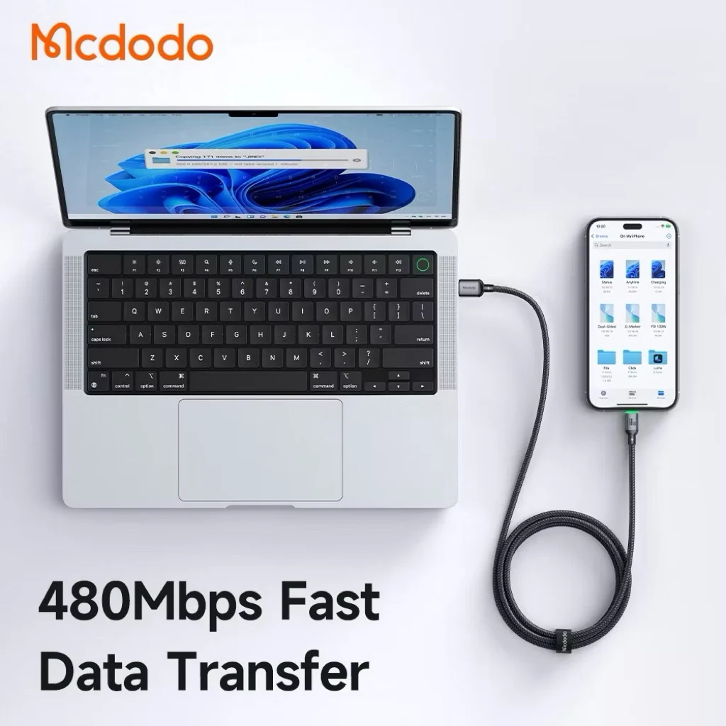 Cáp Sạc Nhanh C to Lightning MCDODO Buy easy series CA-669 36W – ảnh 7