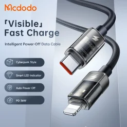 Cáp Sạc Nhanh C to Lightning MCDODO CA-316 36W – ảnh 2