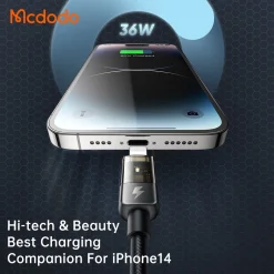 Cáp Sạc Nhanh C to Lightning MCDODO CA-316 36W – ảnh 3