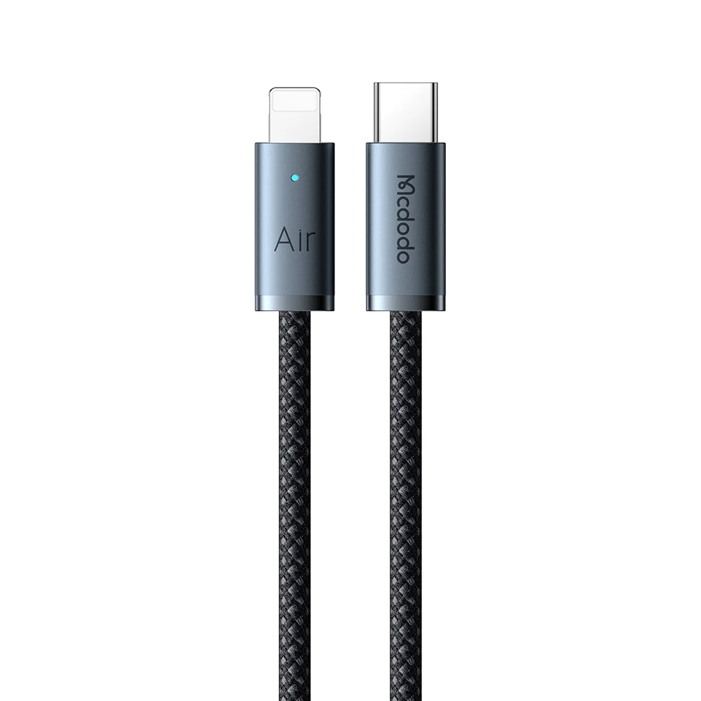 Cáp Sạc Nhanh C to Lightning MCDODO Cab Luma series CA-778 36W – 1.2m, Đen