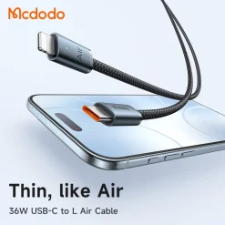 Cáp Sạc Nhanh C to Lightning MCDODO Cab Luma series CA-778 36W – ảnh 2