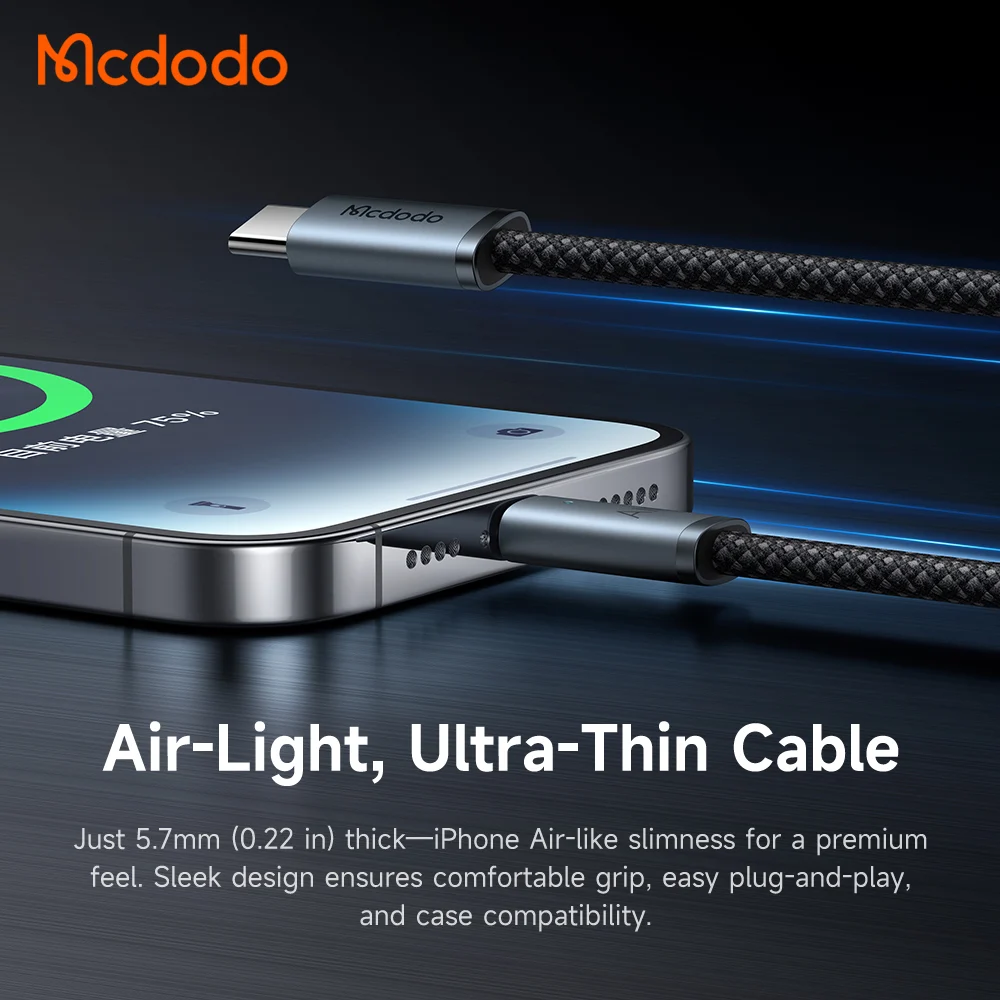 Cáp Sạc Nhanh C to Lightning MCDODO Cab Luma series CA-778 36W – ảnh 3