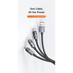 Cáp Sạc Nhanh Đa Năng 3-in-1 USB to M+L+C MCDODO CA-715 6A – ảnh 8