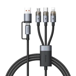 Cáp Sạc Nhanh Đa Năng 6-in-1 USB/Type-C to M+L+C MCDODO CA-726 100W – Đen