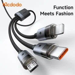 Cáp Sạc Nhanh Đa Năng 6-in-1 USB/Type-C to M+L+C MCDODO CA-726 100W – ảnh 5