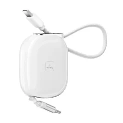 Cáp sạc WiWU Wi-C107 USB-C to USB-C 240W dây rút thu gọn, dài 1m - ảnh 2