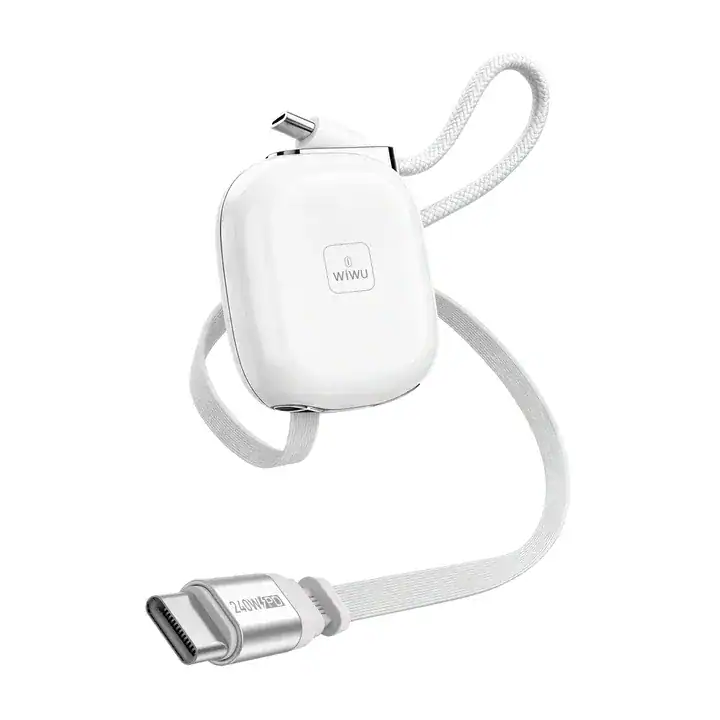 Cáp sạc WiWU Wi-C107 USB-C to USB-C 240W dây rút thu gọn, dài 1m - ảnh 5