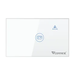 Công tắc chống giật cho bình nước nóng Vconnex không viền VCN-WSWH – màu trắng