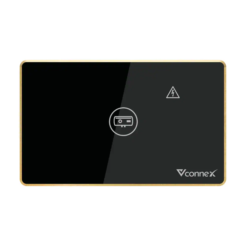 Công tắc chống giật cho bình nước nóng Vconnex viền nhôm VCN-WSWHL – màu đen