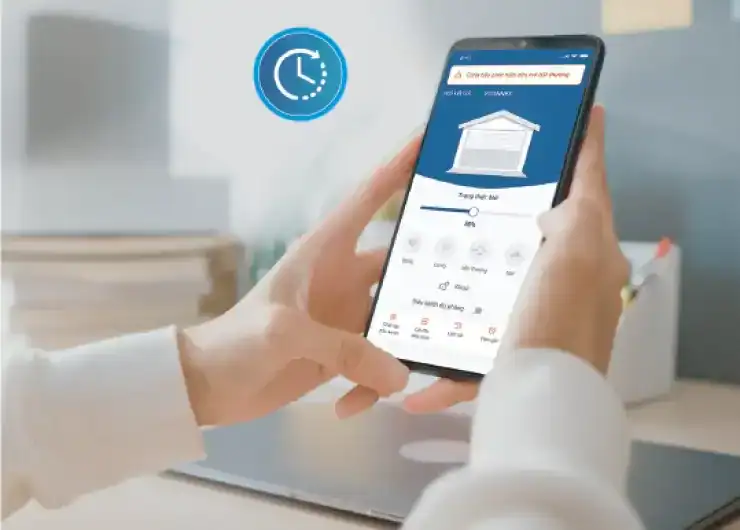 Công tắc thông minh cho cửa cuốn và cổng tự động Vconnex không viền VCN-WSRGC – hình 3
