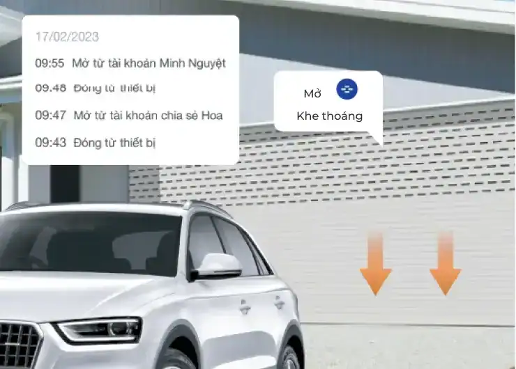 Công tắc thông minh cho cửa cuốn và cổng tự động Vconnex không viền VCN-WSRGC – hình 4