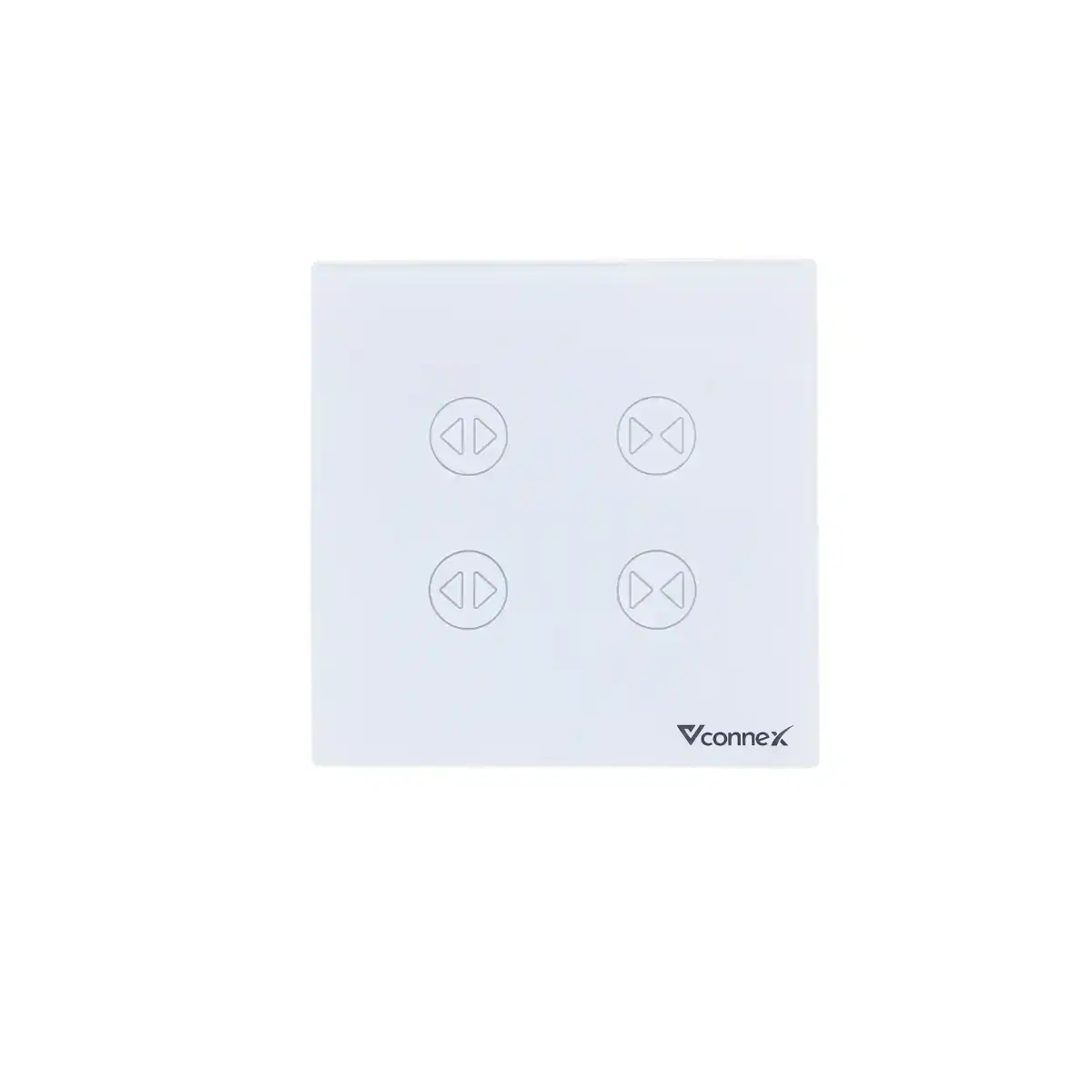 Công tắc rèm đôi thông minh Vconnex không viền VCN-WS2C