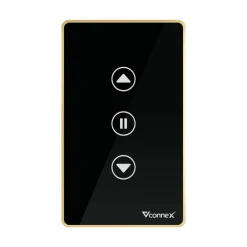 Công tắc thông minh cho cửa cuốn và cổng tự động Vconnex viền nhôm VCN-WSRGCL – màu đen