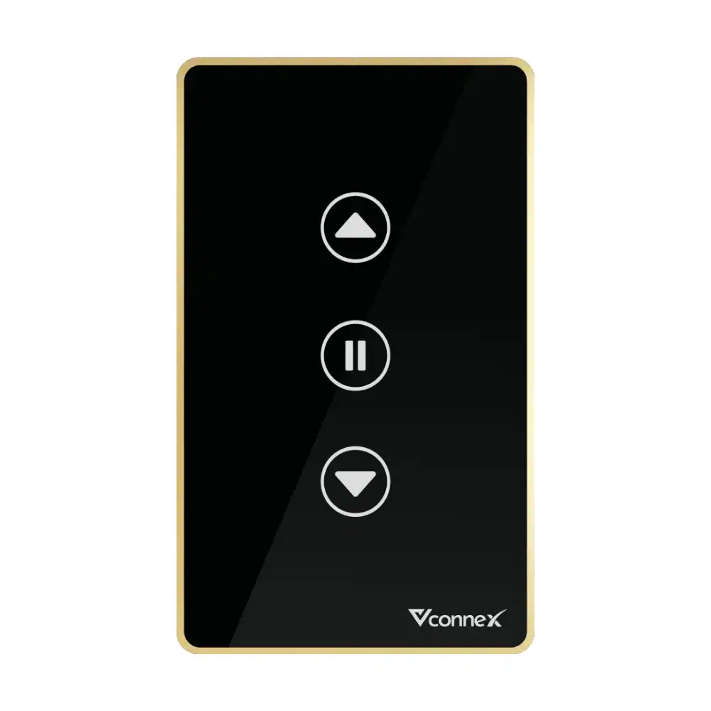 Công tắc thông minh cho cửa cuốn và cổng tự động Vconnex viền nhôm VCN-WSRGCL – màu đen