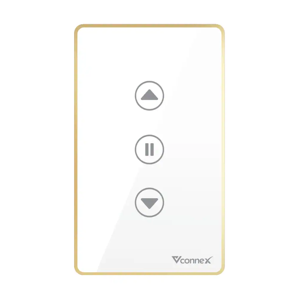 Công tắc thông minh cho cửa cuốn và cổng tự động Vconnex viền nhôm VCN-WSRGCL – màu trắng