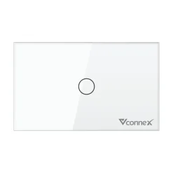 Công tắc thông minh Vconnex 1 kênh không viền Ver 2 VCN-WS201 – màu trắng