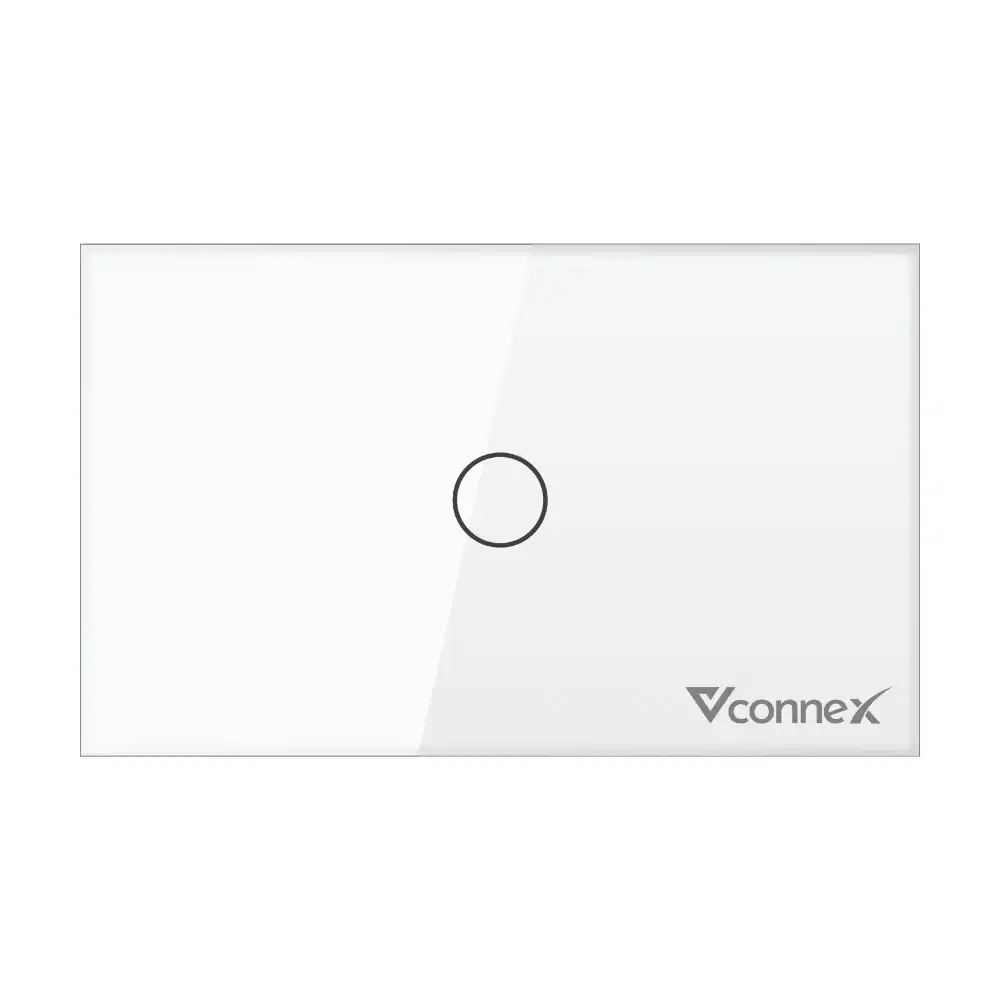 Công tắc thông minh Vconnex 1 kênh không viền Ver 2 VCN-WS201 – màu trắng