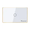 Công tắc thông minh Vconnex 1 kênh viền nhôm VCN-WS01L – màu trắng