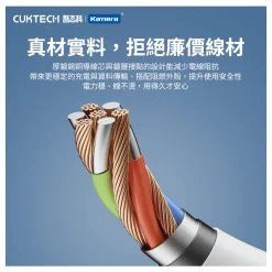 Cáp sạc Cuktech CTC305N Type-C to Type-C 60W 0.5m - hình 8