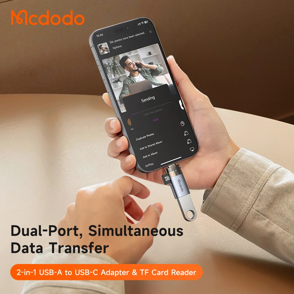 Đầu Chuyển OTG Đa Năng 2-in-1 USB to Type-C MCDODO OT-760 – ảnh 2