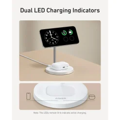 Đế Sạc Đứng Không Dây Từ Tính 2-in-1 Qi2 ANKER MagGo A2544 15W – ảnh 10