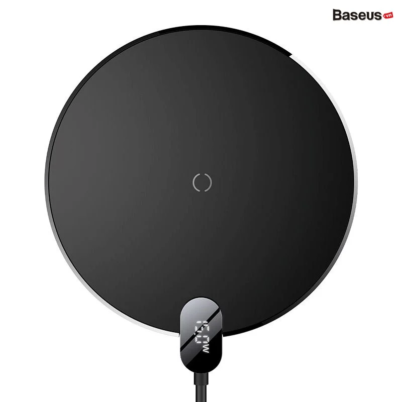 Đế Sạc Nhanh Không Dây Baseus Digital LED Display Gen 2 Wireless Charger 15W – Đen