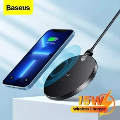 Đế Sạc Nhanh Không Dây Baseus Digital LED Display Gen 2 Wireless Charger 15W – ảnh 2