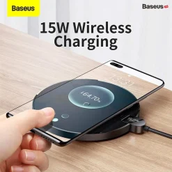 Đế Sạc Nhanh Không Dây Baseus Digital LED Display Gen 2 Wireless Charger 15W – ảnh 3